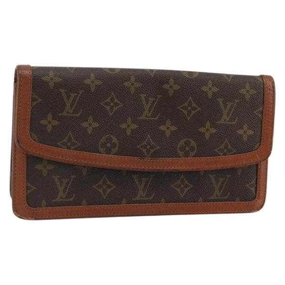 LOUIS VUITTON Monogram Pochette Dam PM Clutch Bag M51812 LV Auth YKZ1212