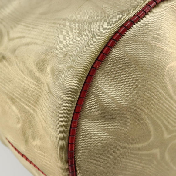 LOEWE Shoulder Bag PVC Canvas Gold Auth YKZ1213A