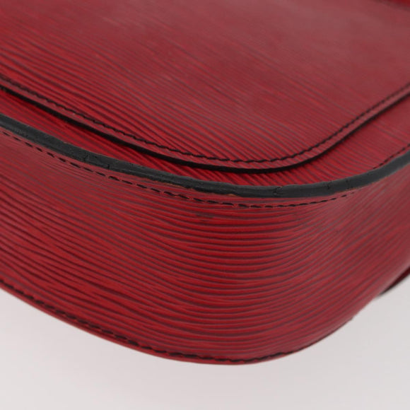 LOUIS VUITTON Epi Saint Cloud GM Shoulder Bag Red M52197 LV Auth YKZ1214