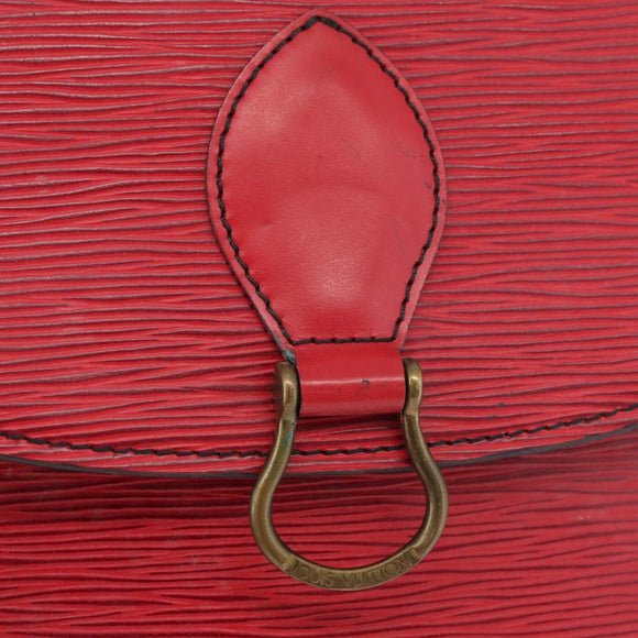 LOUIS VUITTON Epi Saint Cloud GM Shoulder Bag Red M52197 LV Auth YKZ1214