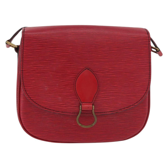 LOUIS VUITTON Epi Saint Cloud GM Shoulder Bag Red M52197 LV Auth YKZ1214