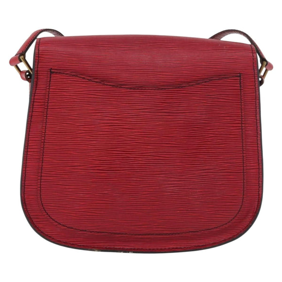 LOUIS VUITTON Epi Saint Cloud GM Shoulder Bag Red M52197 LV Auth YKZ1214