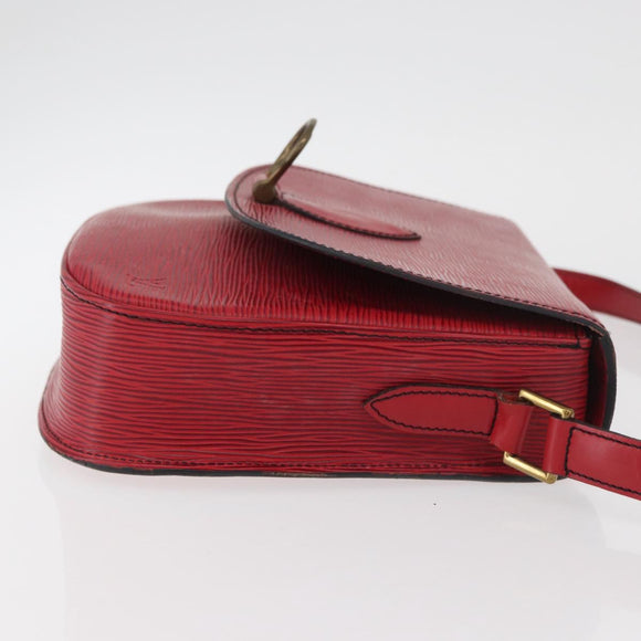 LOUIS VUITTON Epi Saint Cloud GM Shoulder Bag Red M52197 LV Auth YKZ1214