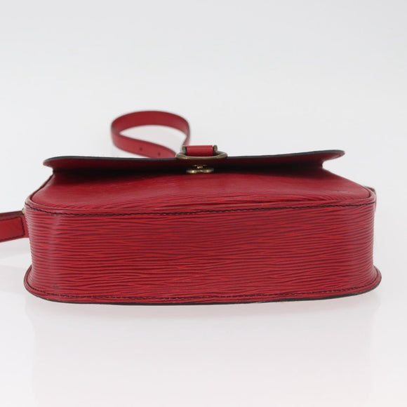 LOUIS VUITTON Epi Saint Cloud GM Shoulder Bag Red M52197 LV Auth YKZ1214