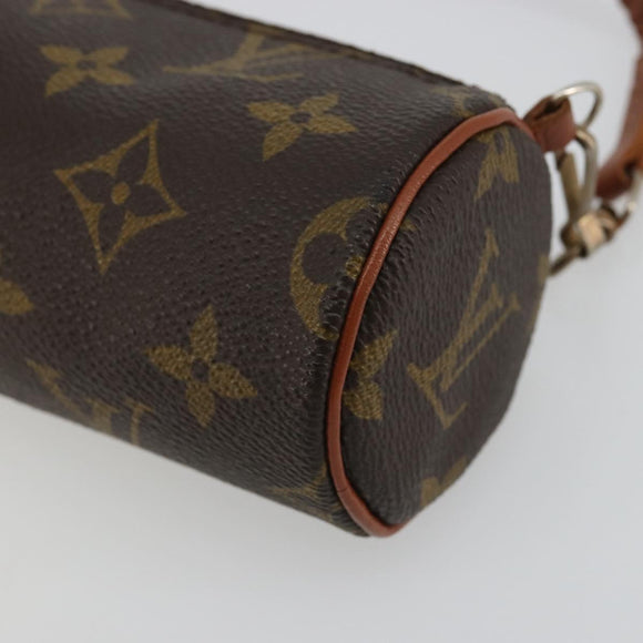LOUIS VUITTON Monogram Papillon Pouch LV Auth YKZ1217A