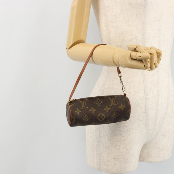 LOUIS VUITTON Monogram Papillon Pouch LV Auth YKZ1217A