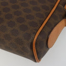 CELINE Macadam Canvas Shoulder Bag PVC Leather Brown Gold Auth YKZ1219-14