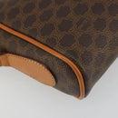 CELINE Macadam Canvas Shoulder Bag PVC Leather Brown Gold Auth YKZ1219-15