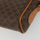 CELINE Macadam Canvas Shoulder Bag PVC Leather Brown Gold Auth YKZ1219-16
