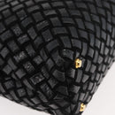 BALLY Hand Bag Leather 2way Black Gold Auth YKZ1223-16