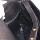 BALLY Hand Bag Leather 2way Black Gold Auth YKZ1223-21
