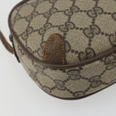 GUCCI GG Supreme Web Sherry Line Bag PVC Beige Gold 89 02 066 Auth YKZ1224A-11