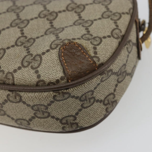 GUCCI GG Supreme Web Sherry Line Bag PVC Beige Gold 89 02 066 Auth YKZ1224A