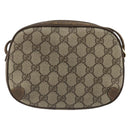 GUCCI GG Supreme Web Sherry Line Bag PVC Beige Gold 89 02 066 Auth YKZ1224A-3