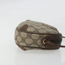 GUCCI GG Supreme Web Sherry Line Bag PVC Beige Gold 89 02 066 Auth YKZ1224A-4