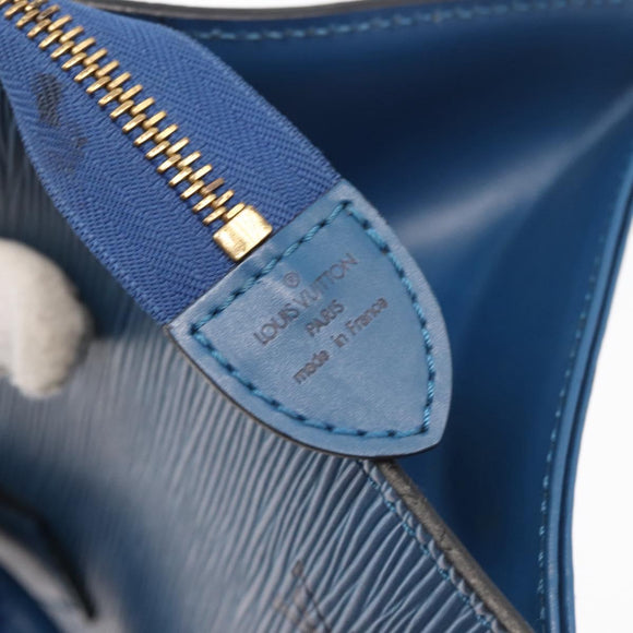 LOUIS VUITTON Epi Sac Triangle Hand Bag Blue M52095 LV Auth YKZ1225