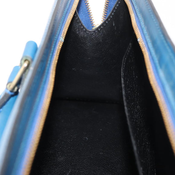 LOUIS VUITTON Epi Sac Triangle Hand Bag Blue M52095 LV Auth YKZ1225