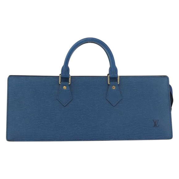 LOUIS VUITTON Epi Sac Triangle Hand Bag Blue M52095 LV Auth YKZ1225