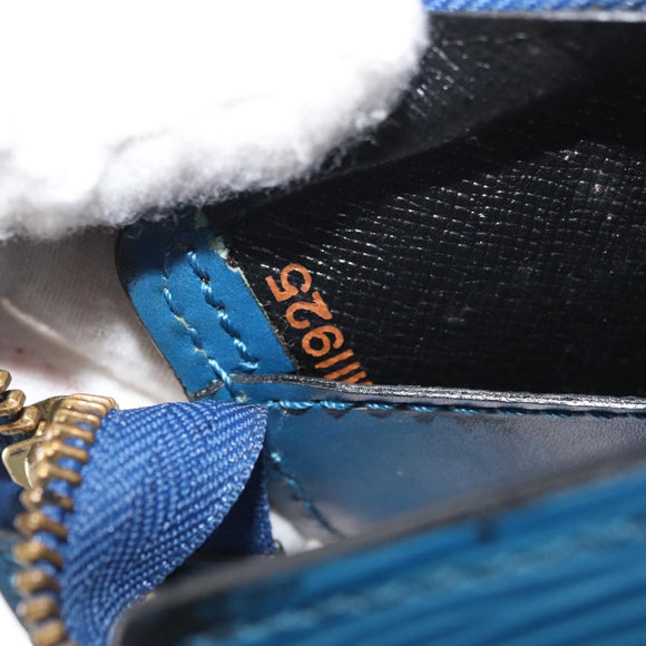 LOUIS VUITTON Epi Sac Triangle Hand Bag Blue M52095 LV Auth YKZ1225