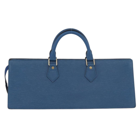 LOUIS VUITTON Epi Sac Triangle Hand Bag Blue M52095 LV Auth YKZ1225