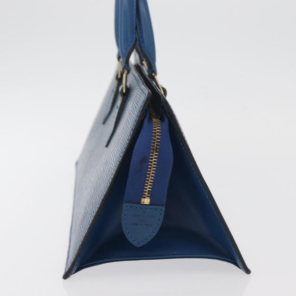 LOUIS VUITTON Epi Sac Triangle Hand Bag Blue M52095 LV Auth YKZ1225