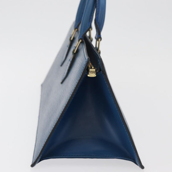 LOUIS VUITTON Epi Sac Triangle Hand Bag Blue M52095 LV Auth YKZ1225