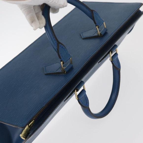 LOUIS VUITTON Epi Sac Triangle Hand Bag Blue M52095 LV Auth YKZ1225