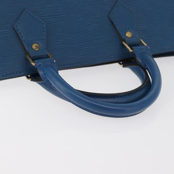 LOUIS VUITTON Epi Sac Triangle Hand Bag Blue M52095 LV Auth YKZ1225