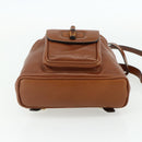 GUCCI Bamboo Backpack Leather Brown Gold 003 1705 0030 Auth YKZ1226-11