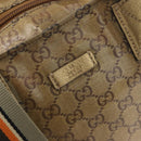 GUCCI GG Crystal Tote Bag Coated Canvas Gold Tone 131228 Auth YKZ1227A-14