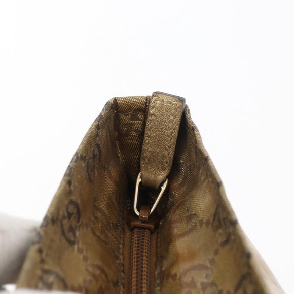 GUCCI GG Crystal Tote Bag Coated Canvas Gold Tone 131228 Auth YKZ1227A
