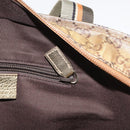 GUCCI GG Crystal Tote Bag Coated Canvas Gold Tone 131228 Auth YKZ1227A-20