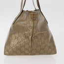 GUCCI GG Crystal Tote Bag Coated Canvas Gold Tone 131228 Auth YKZ1227A-4