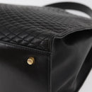 BALLY Hand Bag Leather Black Gold Auth YKZ1229-16