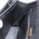 BALLY Hand Bag Leather Black Gold Auth YKZ1229-20