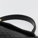 BALLY Hand Bag Leather Black Gold Auth YKZ1229-8