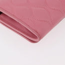 Miu Miu Chain Shoulder Wallet Leather Pink Gold Auth YKZ1230A-12