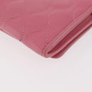 Miu Miu Chain Shoulder Wallet Leather Pink Gold Auth YKZ1230A-13
