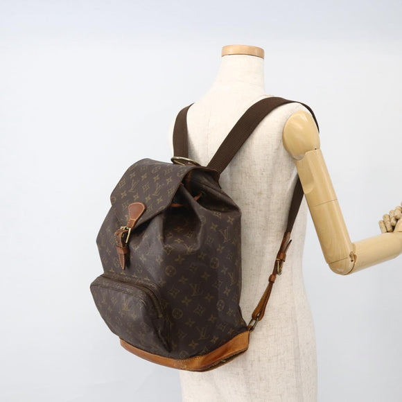 LOUIS VUITTON Monogram Montsouris GM Backpack M51135 LV Auth YKZ1231