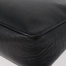 CELINE Circle Shoulder Bag Leather Black Gold Auth YKZ1232A-16