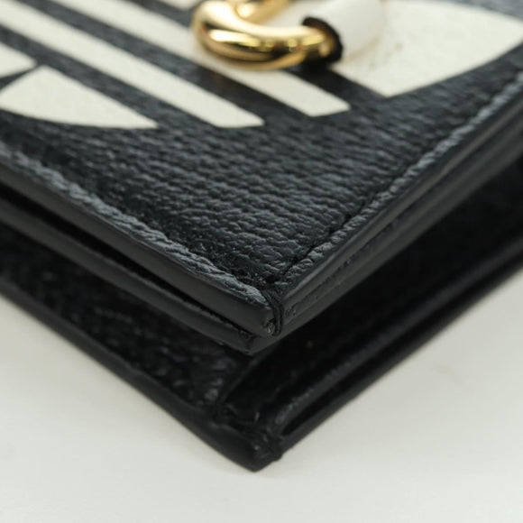 GUCCI Horsebit Shoulder Wallet Leather Adidas Black Gold 702248 Auth YKZ1233M