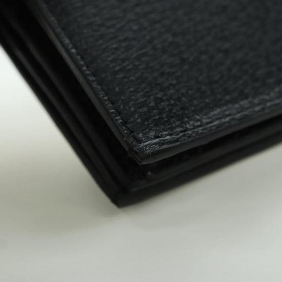 GUCCI Horsebit Shoulder Wallet Leather Adidas Black Gold 702248 Auth YKZ1233M