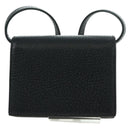 GUCCI Horsebit Shoulder Wallet Leather Adidas Black Gold 702248 Auth YKZ1233M-2