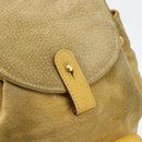 GUCCI Bamboo Backpack Suede Yellow Gold 003 1705 0030 Auth YKZ1234-19
