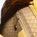 GUCCI Bamboo Backpack Suede Yellow Gold 003 1705 0030 Auth YKZ1234-23