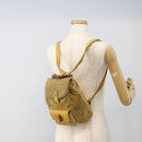 GUCCI Bamboo Backpack Suede Yellow Gold 003 1705 0030 Auth YKZ1234-26