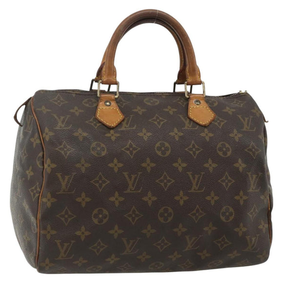 LOUIS VUITTON Monogram Speedy 30 Hand Bag M41526 LV Auth YKZ1235
