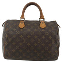 LOUIS VUITTON Monogram Speedy 30 Hand Bag M41526 LV Auth YKZ1235-13