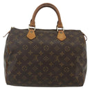LOUIS VUITTON Monogram Speedy 30 Hand Bag M41526 LV Auth YKZ1235-2