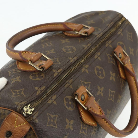 LOUIS VUITTON Monogram Speedy 30 Hand Bag M41526 LV Auth YKZ1235
